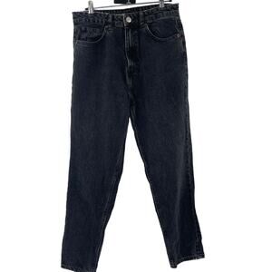 Zara Acid Wash Black Jeans Pants Size 6 100% Ecologically Grown Cotton